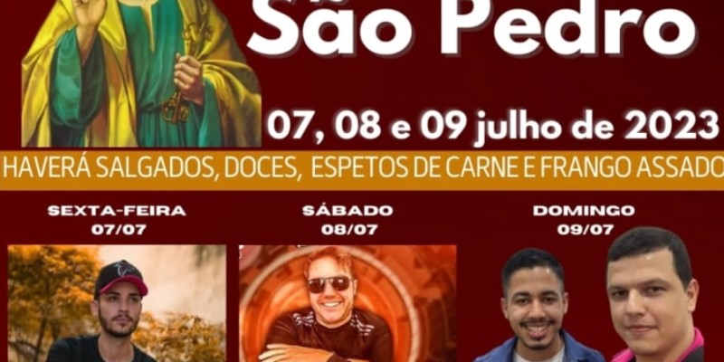 Angélica: 43ª Festa do Padroeiro será de 07 a 09 de julho