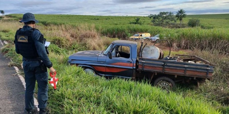 IVINHEMA: Jovem fica ferido após capotamento na MS-141
