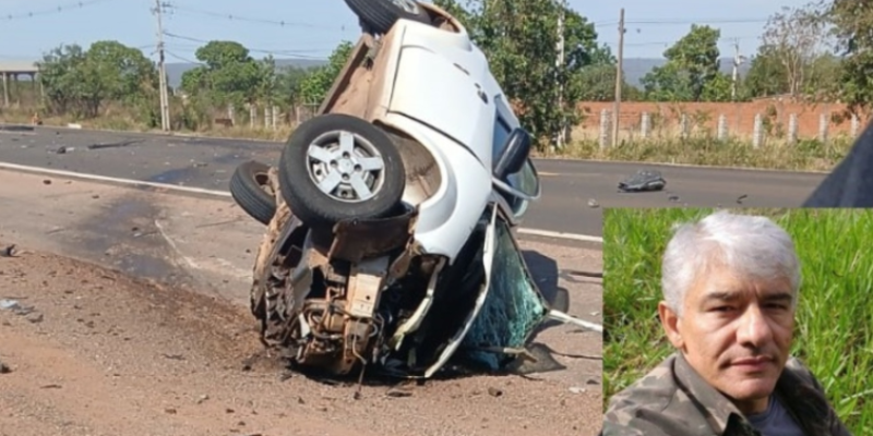 Acidente entre carro e carreta mata motorista na BR-163