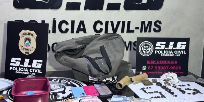 Polícia Civil prende mãe e filho por tráfico de Drogas em MS