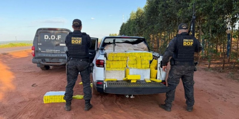 Homem é preso tentando levar mais de 1t de maconha ao Paraná