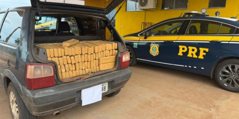 PRF apreende 420 quilos de maconha na rodovia BR-262
