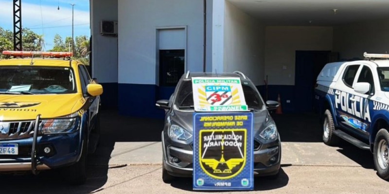 Ação recupera veículo roubado e prende suspeitos na MS-289