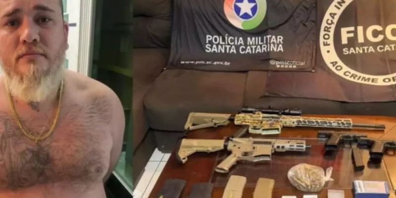 Líder de facção criminosa de Santa Catarina é preso em MS