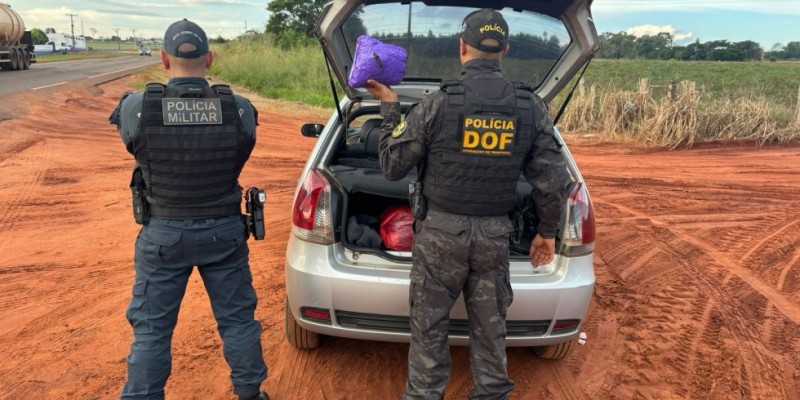 IVINHEMA: DOF prende dupla com maconha durante bloqueio
