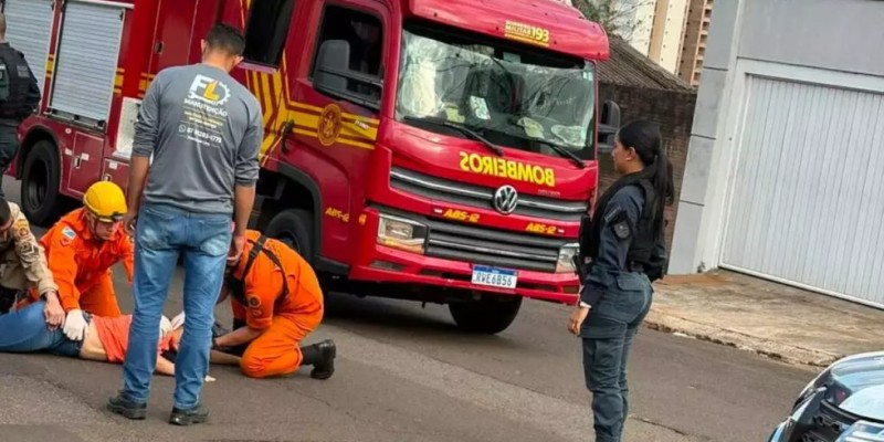 Motociclista é atingida por fio e leva 14 pontos no Pescoço