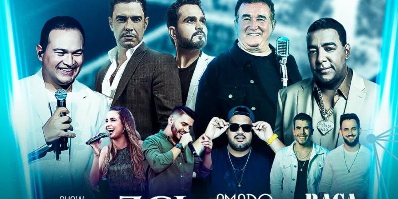 Vicentina terá shows com Zezé de Camargo e Luciano, Amado Batista e Raça Negra em junho 