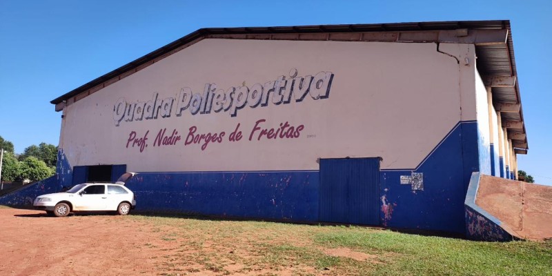 Prefeitura inicia reforma da quadra poliesportiva Nadir Borges de Freitas
