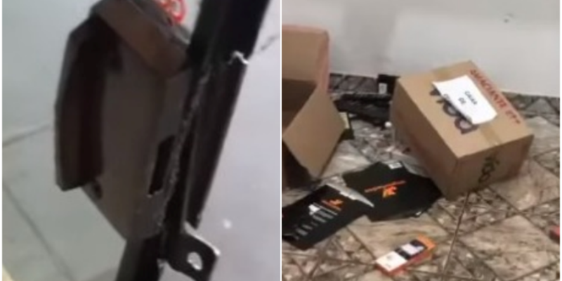 Criminosos arrombam e invadem loja de celular em Nova Andradina; R$ 16 mil foram furtados em mercadorias
