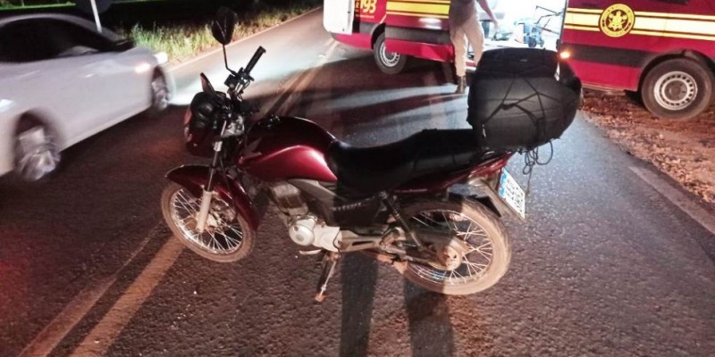 IVINHEMA: Motociclista sofre queda na MS-141