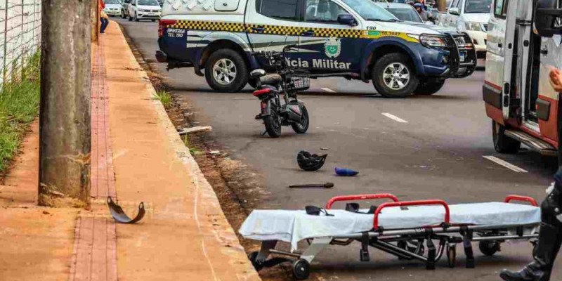 Motociclista morre em segundo acidente envolvendo bicicleta elétrica em 13 dias em Campo Grande