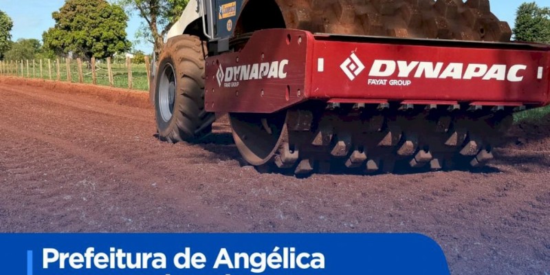 Prefeitura de Angélica conclui importante obra de cascalhamento em estradas rurais Prefeitura de Angélica conclui importante obra de cascalhamento em estradas rurais