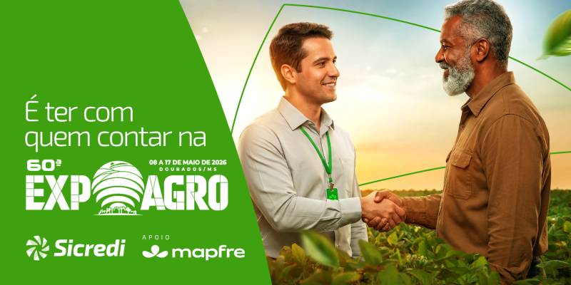 Sicredi Centro-Sul MS/BA estará com estrutura completa durante a Expoagro 2026 Sicredi Centro-Sul MS/BA estará com estrutura completa durante a Expoagro 2026