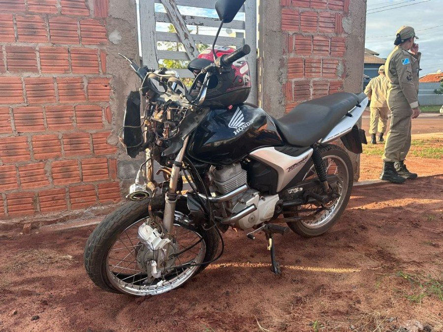 IVINHEMA: Motociclista fica gravemente ferido após acidente no bairro Triguenã