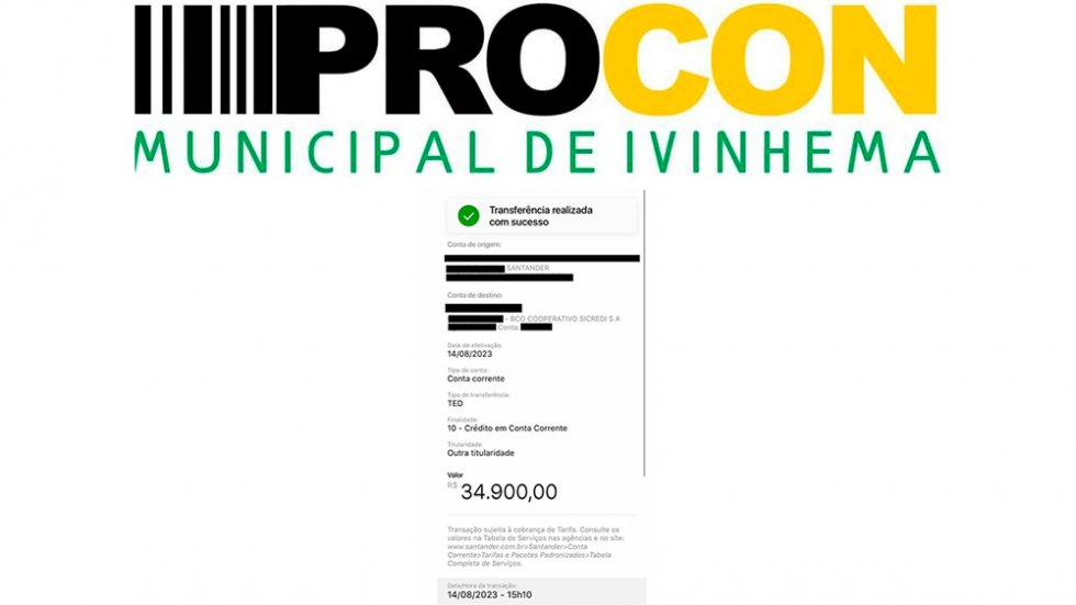 IVINHEMA: Após notificação do Procon, empresa de software realiza reembolso para consumidor no valor de mais de R$ 34 mil