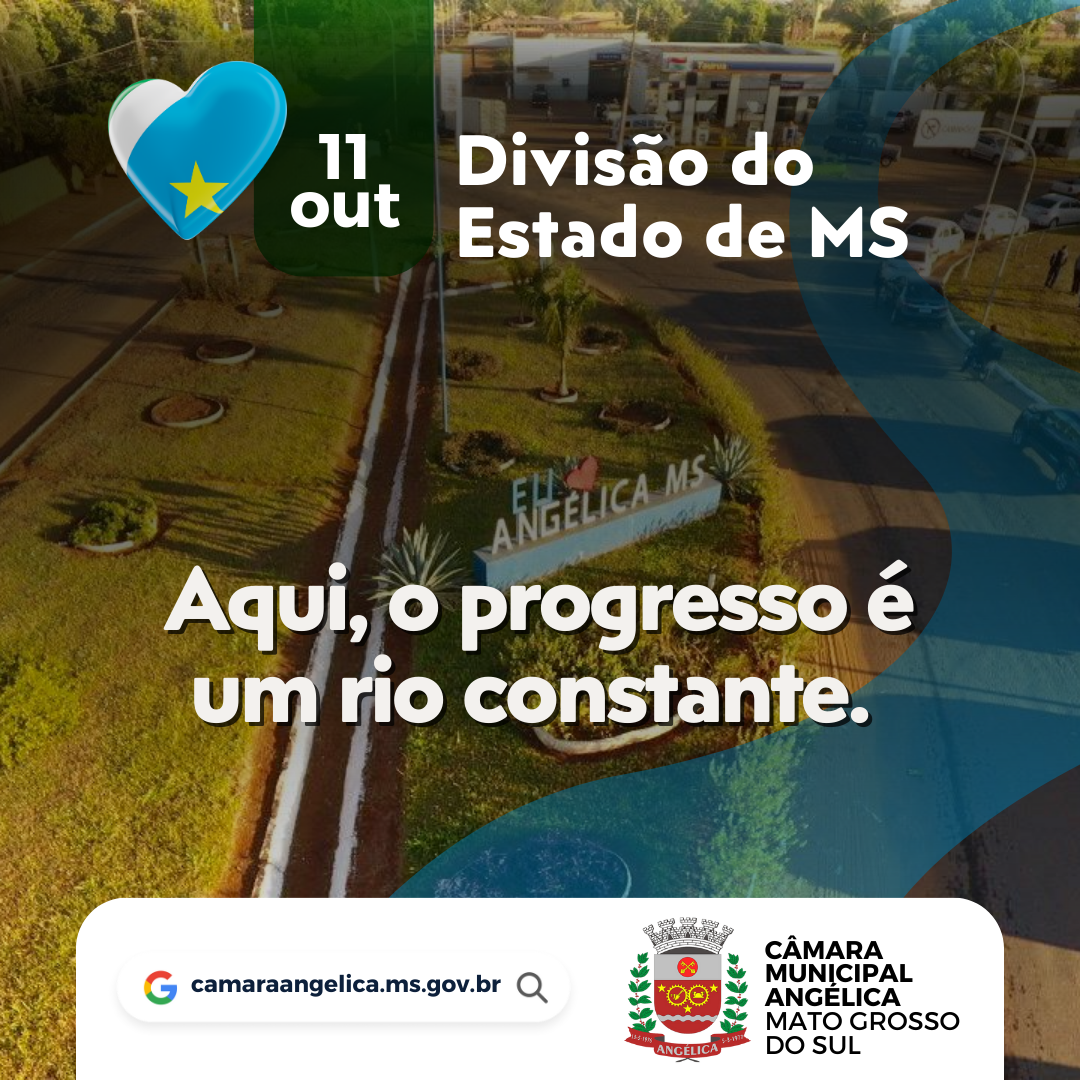 Câmara de vereadores parabeniza os 46 anos de Mato Grosso do Sul
