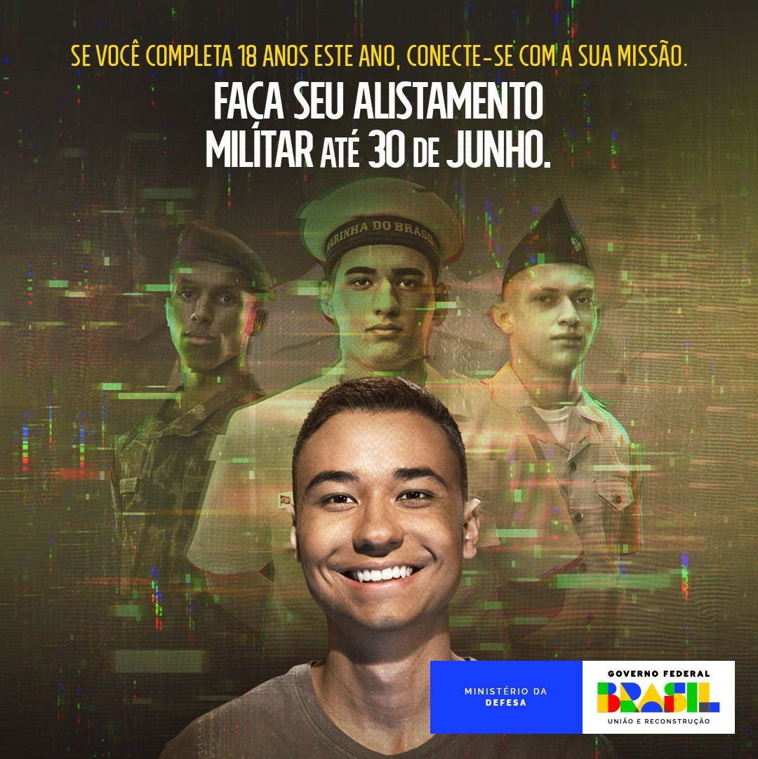 Alistamento Militar: Jovens que completam 18 anos em 2025 devem se alistar até 30 de Junho