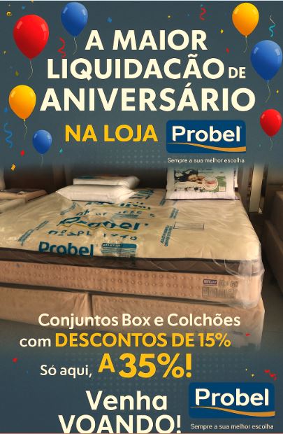 PROMOÇÃO IMPERDÍVEL NA PROBEL!