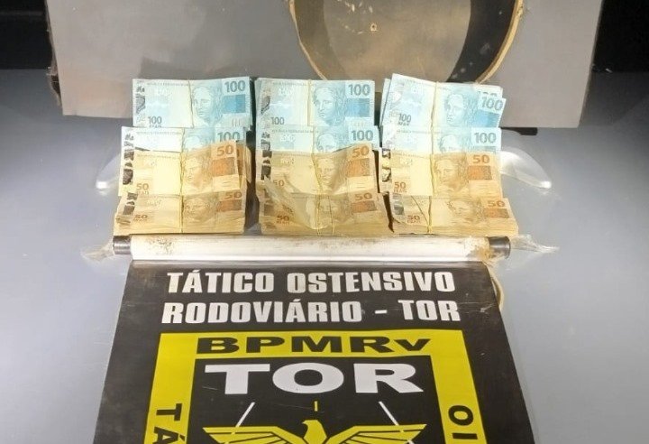 Polícia Militar Rodoviária apreende R$ 90 mil em espécie na fronteira em MS