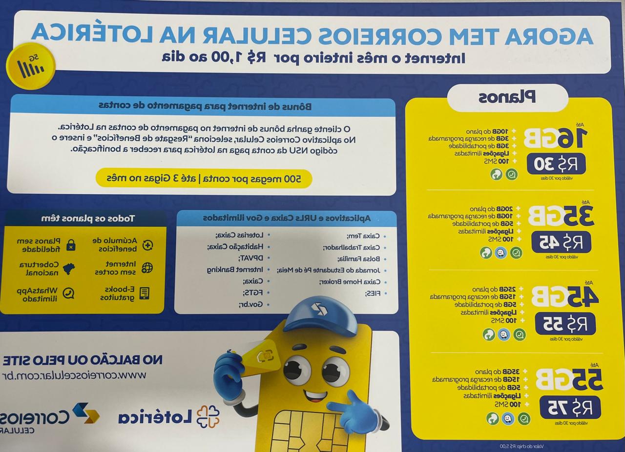 Correios Celular — agora também na lotequinha de Angélica