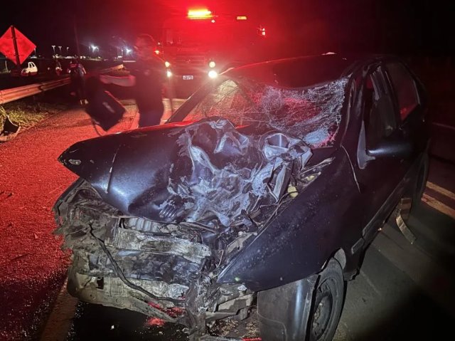 Dois morrem e crianças ficam feridas em acidente entre carro e moto