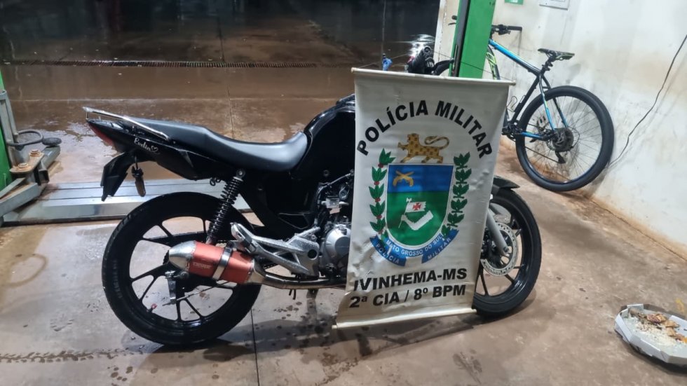 IVINHEMA: Polícia Militar conduz adolescente por dirigir motocicleta sem habilitação