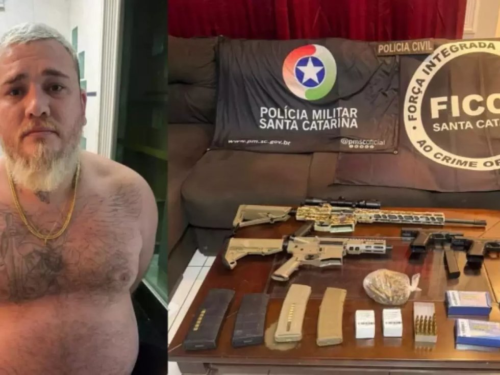 Líder de facção criminosa de Santa Catarina é preso em MS