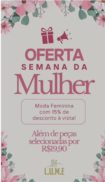 Oferta Especial – Semana da Mulher