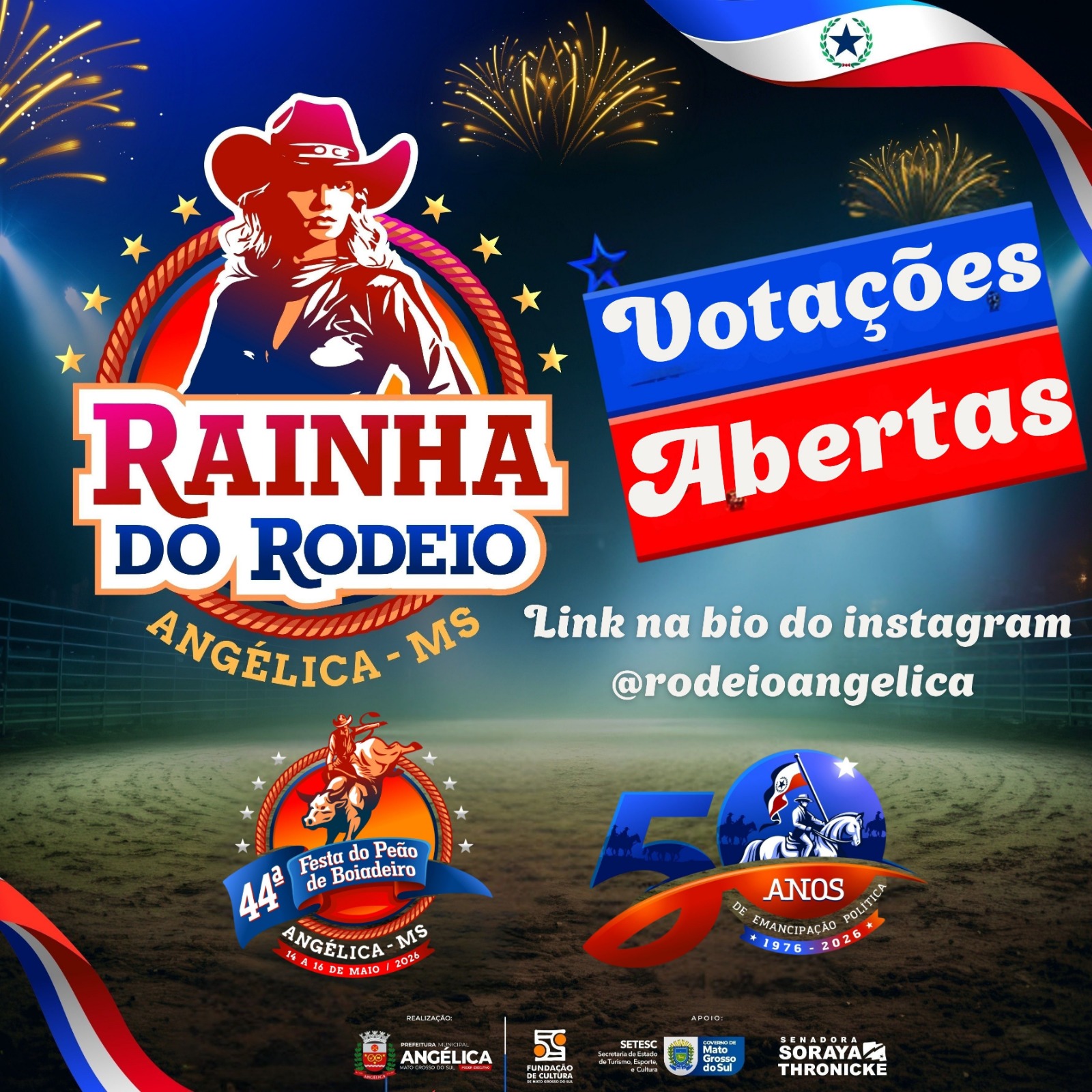 Votação para escolha da Rainha do Rodeio é oficialmente aberta