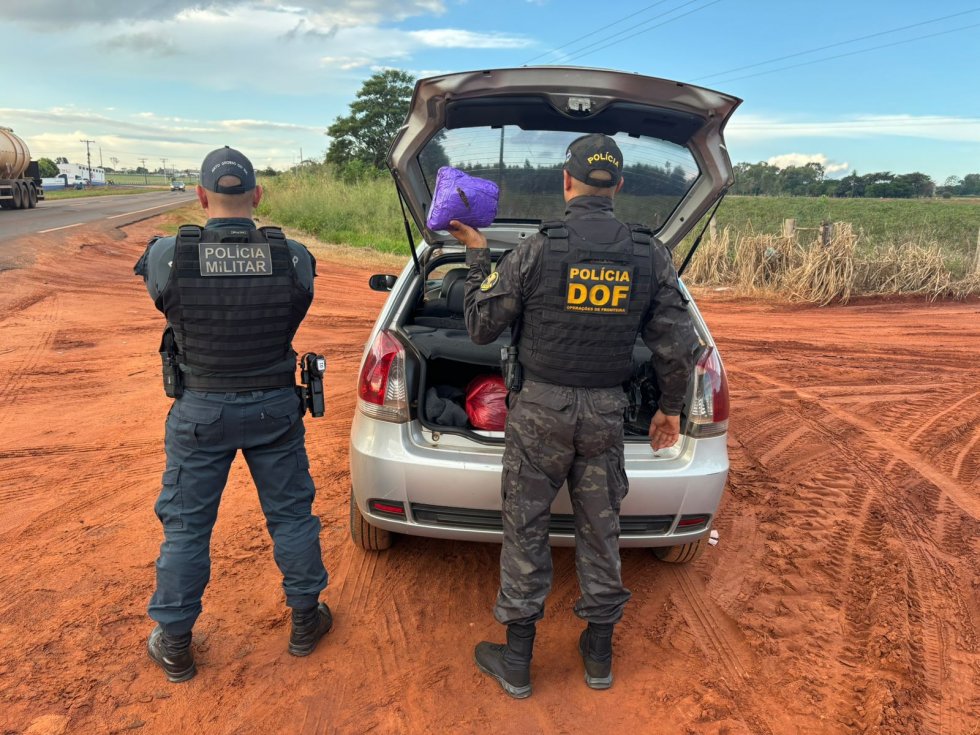 IVINHEMA: DOF prende dupla com maconha durante bloqueio