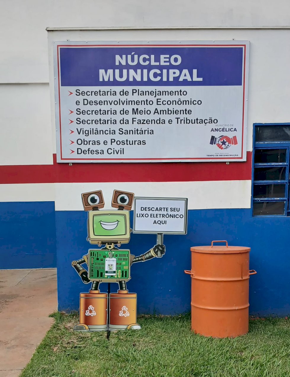 Prefeitura de Angélica realiza campanha de coleta de lixo eletrônico