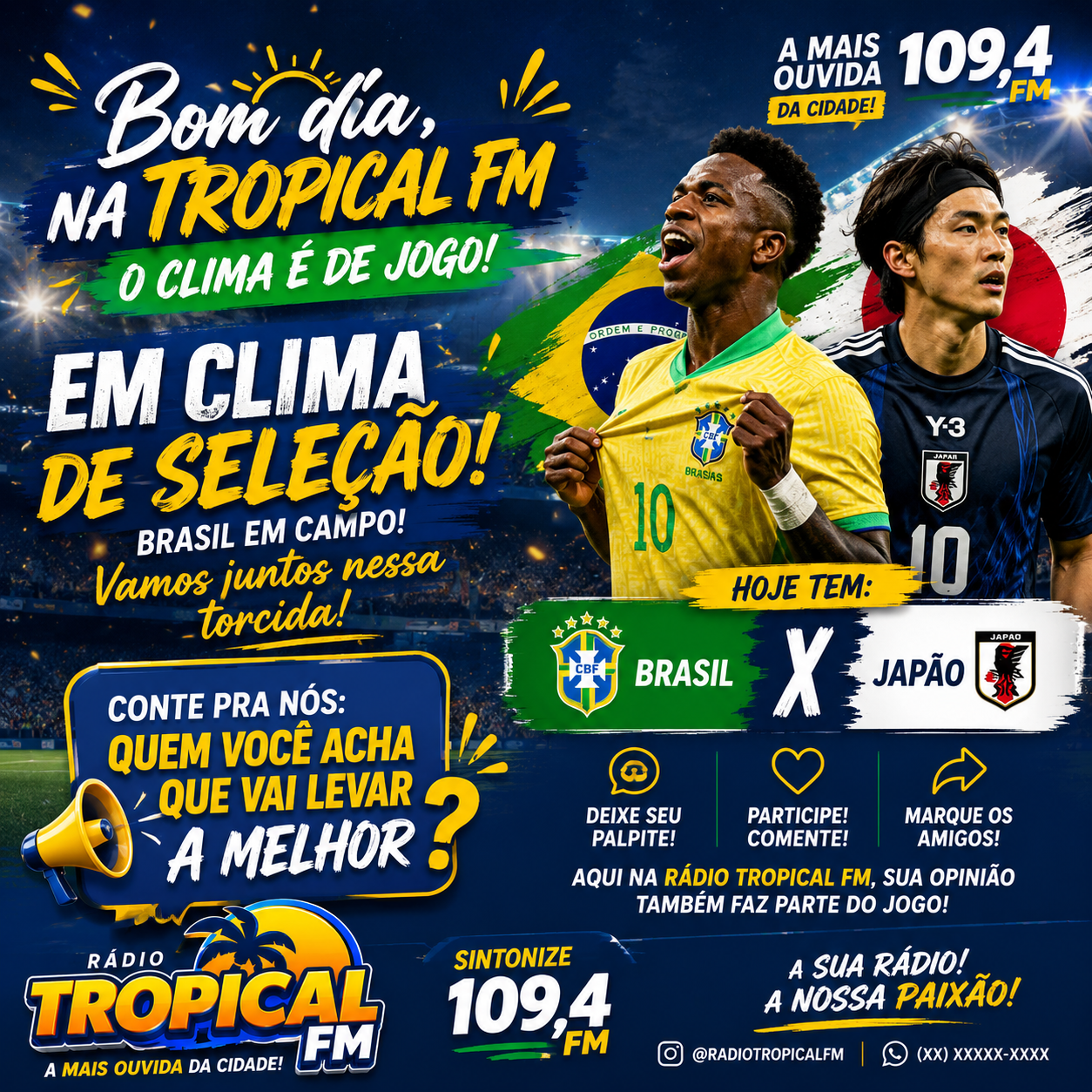 Brasil encara o Japão em duelo decisivo por vaga nas oitavas da Copa do Mundo