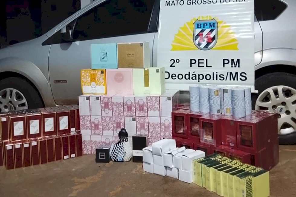 DEODÁPOLIS: Polícia Militar apreende carga de perfumes avaliada em mais de R$ 100 mil