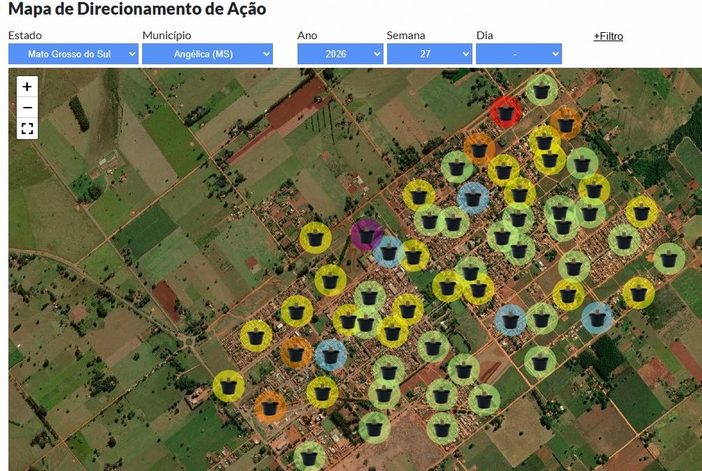 Angélica atualiza mapa de monitoramento do Aedes aegypti e reforça ações de combate ao mosquito