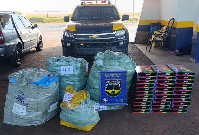 Brinquedos e eletrônicos contrabandeados são apreendidos na MS-134