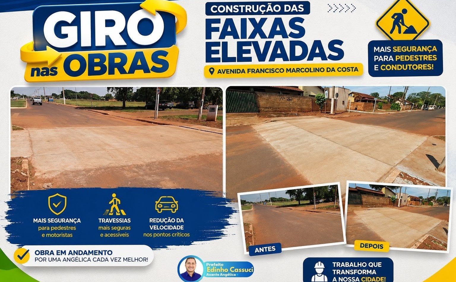 Angélica segue avançando com obras em diferentes pontos do município Angélica segue avançando com obras em diferentes pontos do município