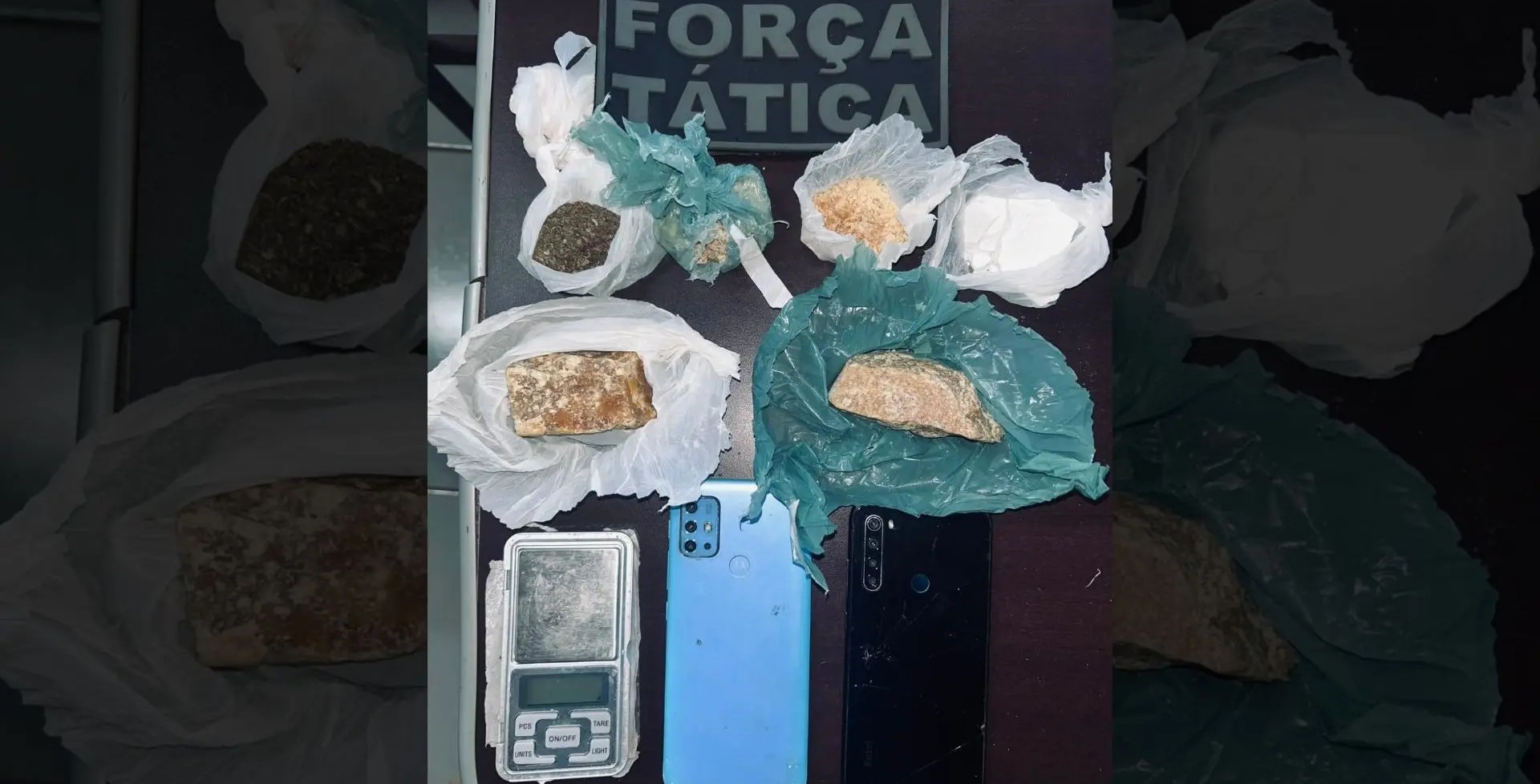 Força Tática e Radiopatrulha da Polícia Militar prendem homem de 48 anos por tráfico de drogas em Ivinhema