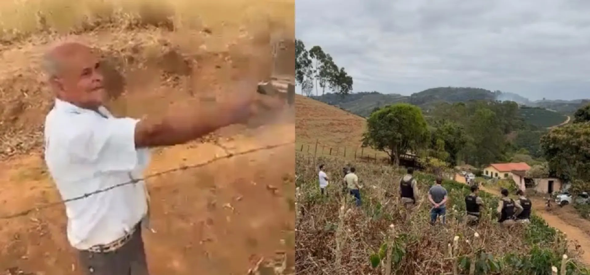Idoso mata vizinho e é morto por filho da vítima após briga sobre pé de manga em MG
