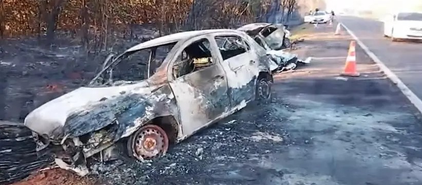 Quatro pessoas morrem vítimas de grave acidente na BR-163, em Bandeirantes (MS)