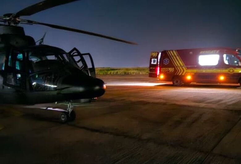 Trabalhador ferido após desentendimento em fazenda no norte do Pantanal é resgatado de helicóptero