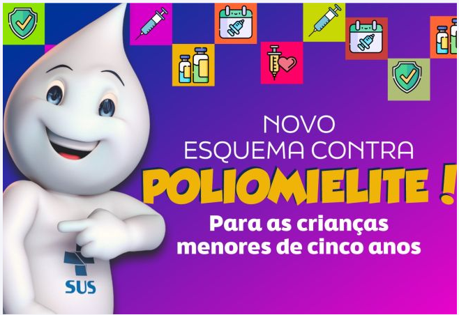 Vacina contra a poliomielite passa a contar com segunda dose de reforço para crianças menores de 5 anos