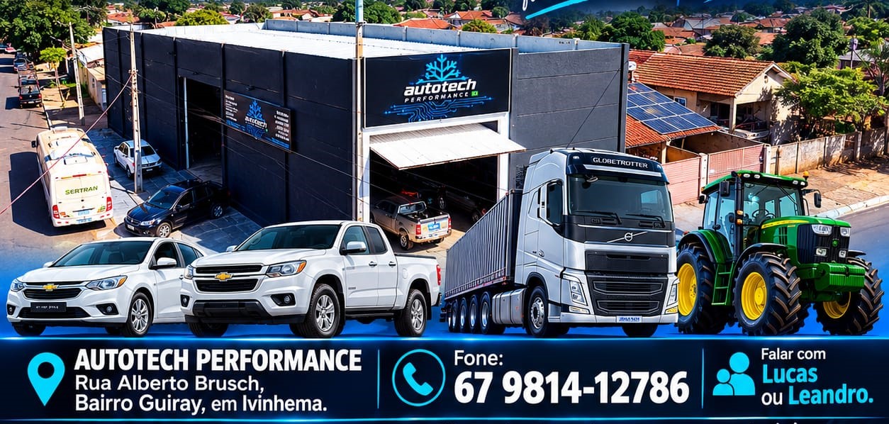 Auto Tech Performance oferece tecnologia e serviços especializados para veículos e máquinas em Ivinhema
