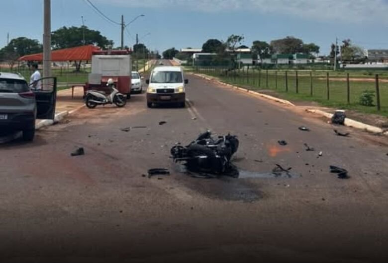Jovem de 18 anos morre após colisão entre motocicleta e veículo em MS