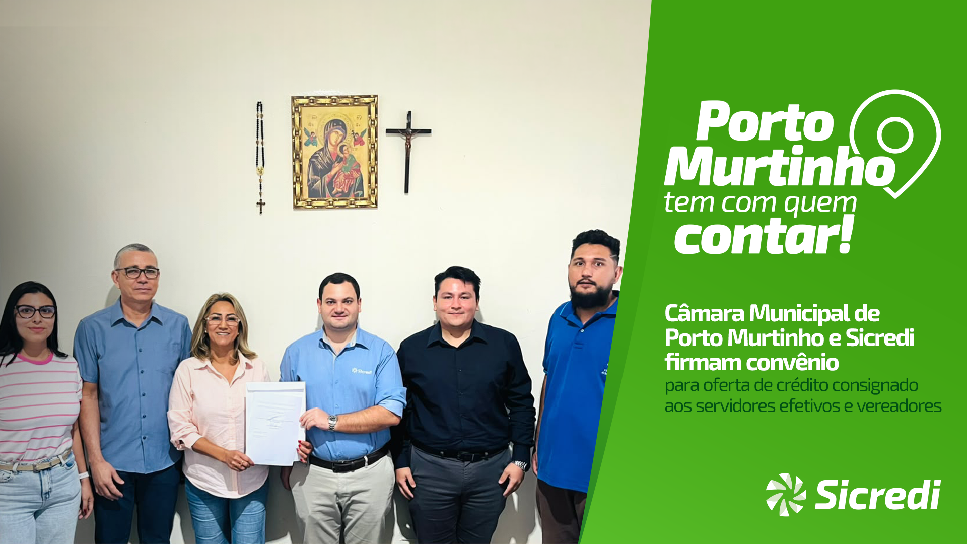 Sicredi firma convênio de crédito consignado com a Câmara Municipal de Porto  Murtinho