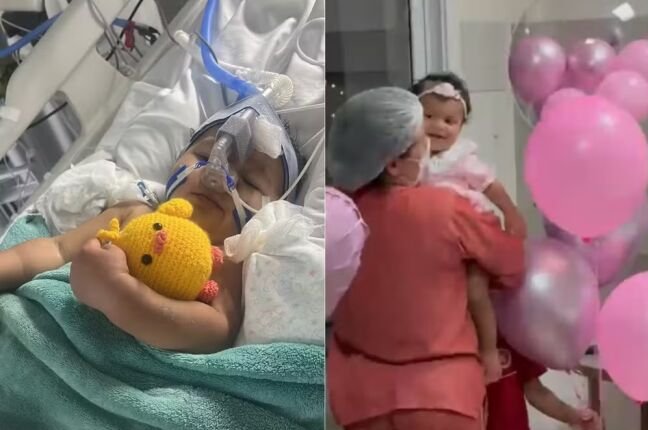 Bebê de 11 meses sobrevive após se afogar e toca 